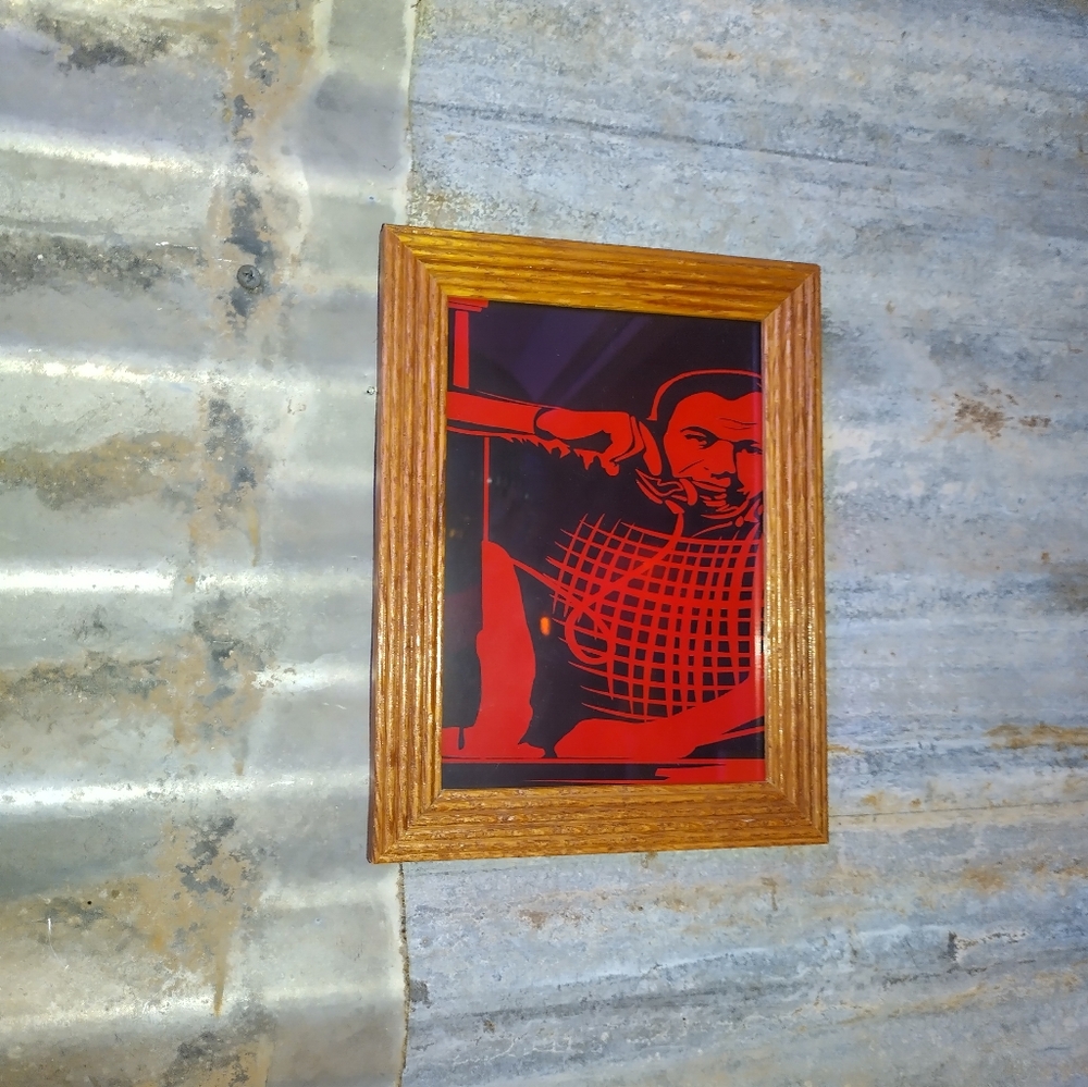 Sin City Tony Soprano talking on payphone by Neon Nicho